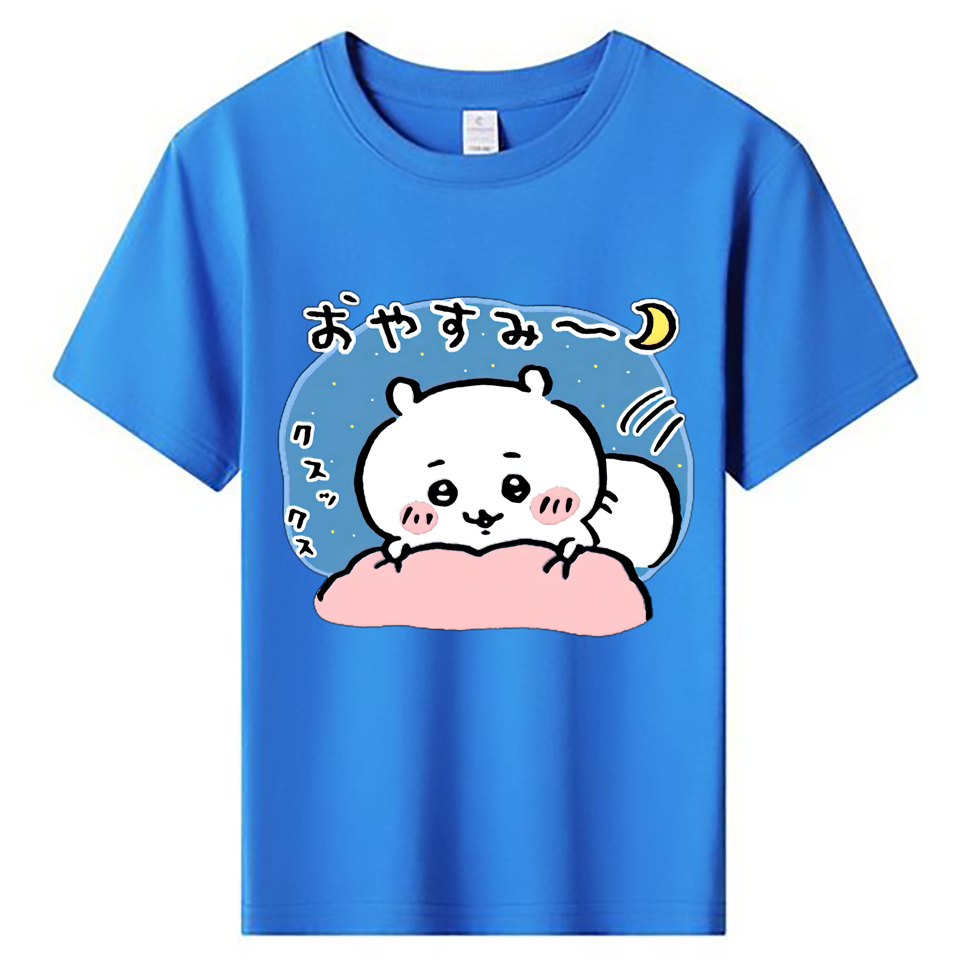 （画像用） ちいかわ ちいかわ Chii-kawa chiikawa 綿100％キッズTシャツ（フロントプリント）